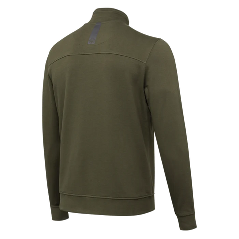 Sweat-shirt Beretta Corporate pour homme en 100 % coton avec logo imprimé, poche latérale, et glissière YKK, idéal pour un style décontracté et confortable, parfait pour les fans de la marque.