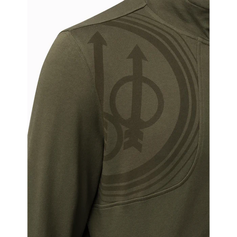 Sweat-shirt Beretta Corporate pour homme en 100 % coton avec logo imprimé, poche latérale, et glissière YKK, idéal pour un style décontracté et confortable, parfait pour les fans de la marque.