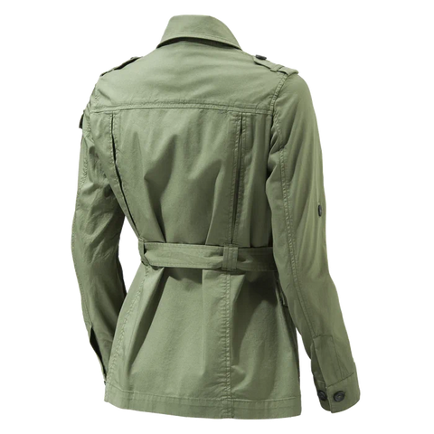 Veste Safari Beretta Serengeti pour femme en coton léger avec poches multiples et manches roulables, idéale pour le plein air et les aventures en nature