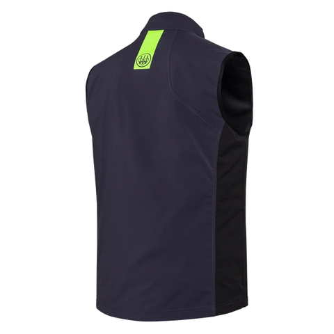 Gilet Beretta Windshell EVO pour homme en tissu léger et respirant, idéal pour la chasse et les activités de plein air, imperméable avec traitement DWR, doté de poches zippées sécurisées, inserts élastiques pour un ajustement optimal.