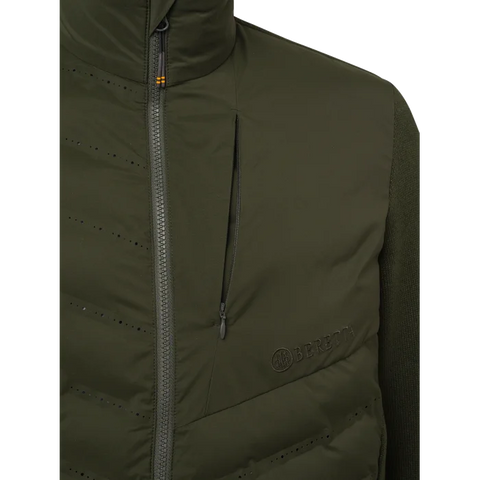 Veste thermique Beretta Roe GB homme en Polartec Thermal Pro, couleur élégante avec glissière centrale YKK, conçue pour chasse et activités extérieures en temps froid, isolation thermique et respirabilité optimale