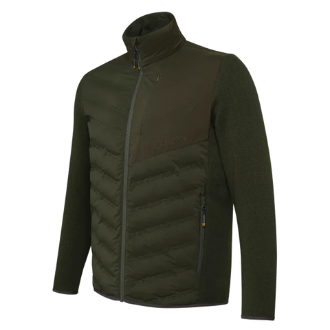 Veste thermique Beretta Roe GB homme en Polartec Thermal Pro, couleur élégante avec glissière centrale YKK, conçue pour chasse et activités extérieures en temps froid, isolation thermique et respirabilité optimale