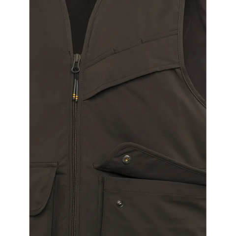 Gilet de chasse Beretta Symmer pour homme avec protection hydrofuge et coupe résistante, idéal pour les conditions difficiles, comprenant des poches spacieuses et un design confortable pour des performances optimales en plein air.