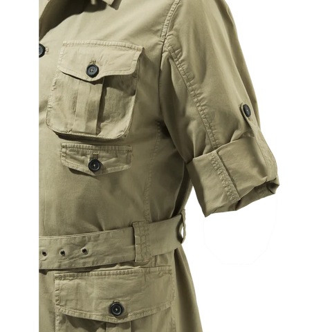 Veste Beretta Serengeti pour homme en coton confortable, idéale pour safari et activités en plein air, avec poches multiples et manches ajustables pour climat changeant