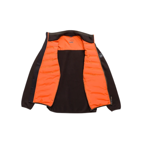 Veste Beretta Roe en tissu Polartec® Thermal Pro® idéale pour la chasse, offrant protection thermique et respirabilité, avec glissières YKK et ajustements élastiques, adaptée pour l'hiver et conditions froides