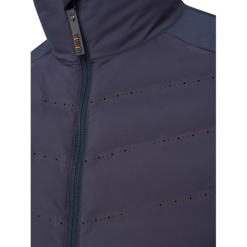 Gilet thermique pour homme Beretta Bezoar Hybrid conçu pour la chasse active, offrant respirabilité et thermorégulation grâce au rembourrage Freudenberg Comfortemp®, idéal pour températures entre 0°C et 10°C, fabriqué en nylon résistant, avec perforations laser et poches pratiques.