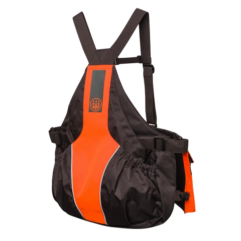 Gilet de tir Beretta Strap EVO avec bretelles réglables, sangle de poitrine et plusieurs poches pratiques pour les accessoires de chasse et de tir, fabriqué en polyester durable pour un ajustement ergonomique optimal