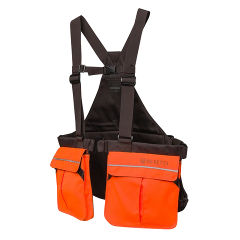 Gilet de tir Beretta Strap EVO avec bretelles réglables, sangle de poitrine et plusieurs poches pratiques pour les accessoires de chasse et de tir, fabriqué en polyester durable pour un ajustement ergonomique optimal