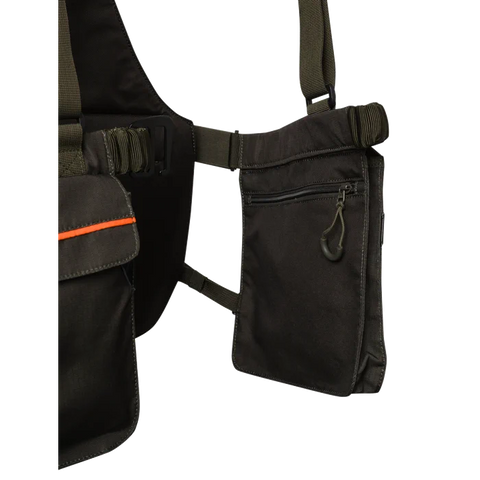 Gilet de tir Beretta Strap EVO avec bretelles réglables, sangle de poitrine et plusieurs poches pratiques pour les accessoires de chasse et de tir, fabriqué en polyester durable pour un ajustement ergonomique optimal