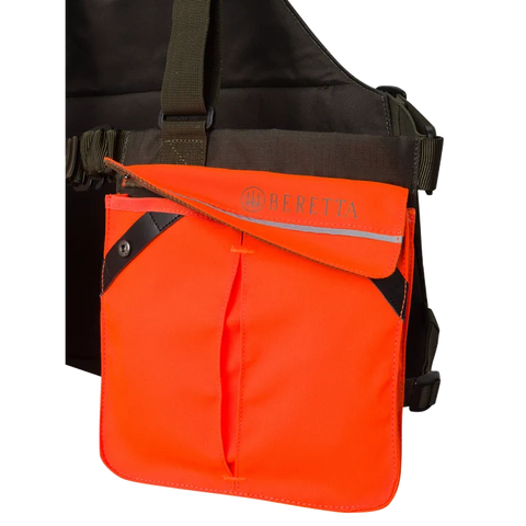 Gilet de tir Beretta Strap EVO avec bretelles réglables, sangle de poitrine et plusieurs poches pratiques pour les accessoires de chasse et de tir, fabriqué en polyester durable pour un ajustement ergonomique optimal