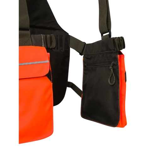Gilet de tir Beretta Strap EVO avec bretelles réglables, sangle de poitrine et plusieurs poches pratiques pour les accessoires de chasse et de tir, fabriqué en polyester durable pour un ajustement ergonomique optimal