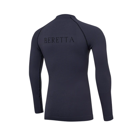 T-shirt Beretta Body Mapping 3D avec zones de compression, technologie sans couture, parfait pour températures de 0 à 10°C, idéal pour activités extérieures par temps froid, matière respirante et élastique