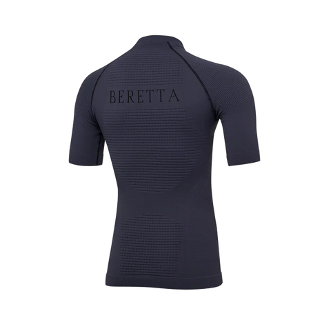 T-shirt Beretta Body Mapping 3D avec zones de compression, technologie sans couture, parfait pour températures de 0 à 10°C, idéal pour activités extérieures par temps froid, matière respirante et élastique