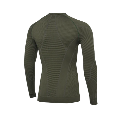 Maillot thermique unisexe Beretta HT Body Mapping 3D à manches longues, élastique, doté de zones de compression différenciée avec technologie Sensil pour le confort, idéal pour les activités en extérieur telles que la chasse, le tir et les sports de montagne, coupe slim offrant liberté de mouvement et gestion optimale de la température entre 0°C et 10°C.