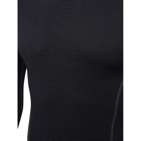 Maillot thermique unisexe Beretta HT Body Mapping 3D à manches longues, élastique, doté de zones de compression différenciée avec technologie Sensil pour le confort, idéal pour les activités en extérieur telles que la chasse, le tir et les sports de montagne, coupe slim offrant liberté de mouvement et gestion optimale de la température entre 0°C et 10°C.