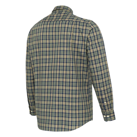 Chemise Beretta Bryggen en coton pour hommes, idéale pour la chasse et les activités de plein air, avec coupe droite et poche poitrine pour confort et style.