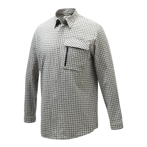 Chemise Beretta Ligthweight pour homme, légère et respirante, adaptée aux activités de plein air et à la chasse par temps chaud, avec inserts en filet pour une aération optimale et tissu en nylon, polyester et élasthanne pour un confort maximal.