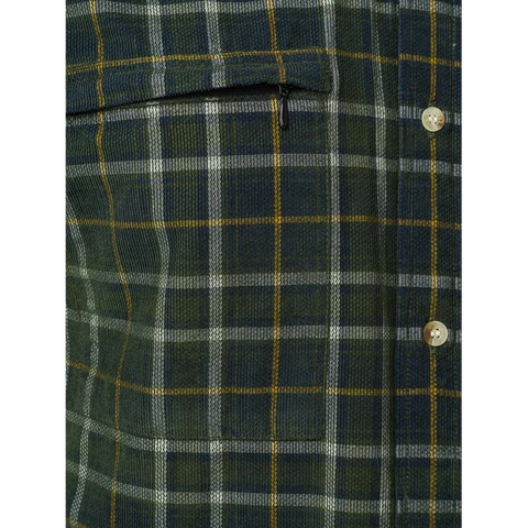 Chemise Beretta Dobby Corduroy pour homme en 100% coton avec traitement Silaide et poches zippées YKK, manches retroussables, idéale pour activités en plein air et utilisation quotidienne, alliant confort, style et technologie anti-odeurs.