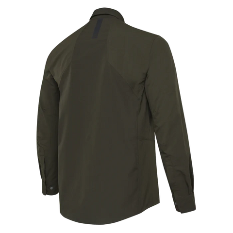 Chemise Beretta Thorn Resistant pour la chasse, offrant une résistance aux épines avec tissu polyester extensible et renforts polyamide, haute visibilité certifiée pour chasseurs, avec une respirabilité optimale et confort en mouvement