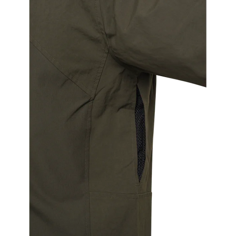 Chemise Beretta Thorn Resistant pour la chasse, offrant une résistance aux épines avec tissu polyester extensible et renforts polyamide, haute visibilité certifiée pour chasseurs, avec une respirabilité optimale et confort en mouvement