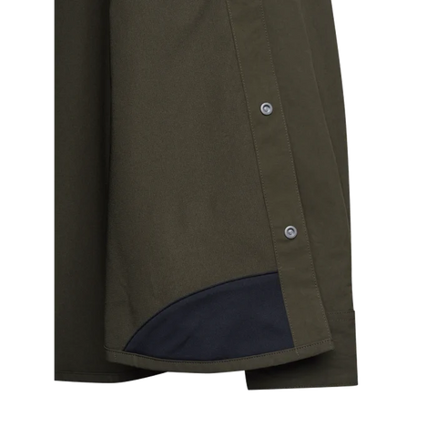 Chemise Beretta Thorn Resistant pour la chasse, offrant une résistance aux épines avec tissu polyester extensible et renforts polyamide, haute visibilité certifiée pour chasseurs, avec une respirabilité optimale et confort en mouvement