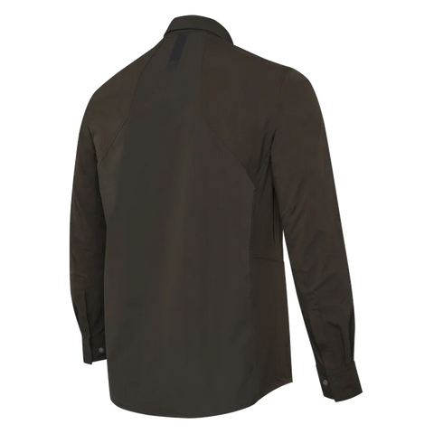Chemise Beretta Thorn Resistant pour la chasse, offrant une résistance aux épines avec tissu polyester extensible et renforts polyamide, haute visibilité certifiée pour chasseurs, avec une respirabilité optimale et confort en mouvement