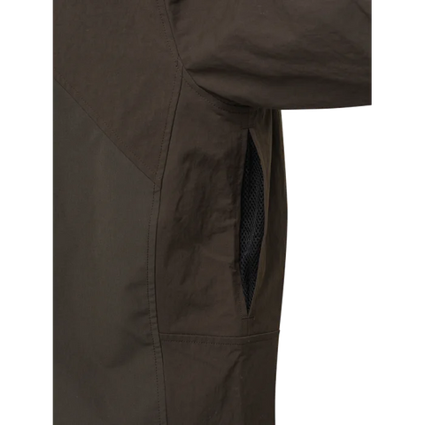 Chemise Beretta Thorn Resistant pour la chasse, offrant une résistance aux épines avec tissu polyester extensible et renforts polyamide, haute visibilité certifiée pour chasseurs, avec une respirabilité optimale et confort en mouvement