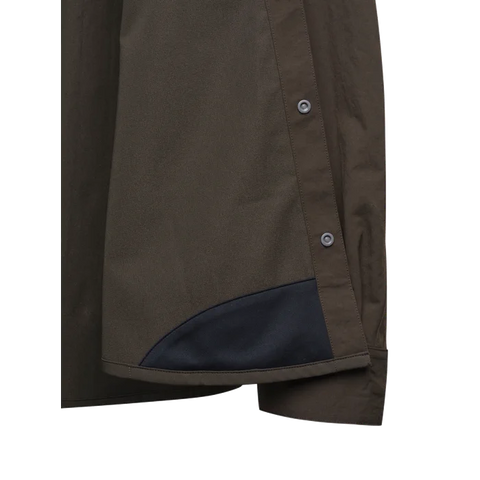 Chemise Beretta Thorn Resistant pour la chasse, offrant une résistance aux épines avec tissu polyester extensible et renforts polyamide, haute visibilité certifiée pour chasseurs, avec une respirabilité optimale et confort en mouvement