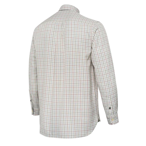 Chemise Beretta Outpost de qualité supérieure pour activités de plein air et chasse début de saison, dotée de renforts au col, poitrine et aisselles pour une durabilité exceptionnelle, fabriquée en polyester recyclé avec poches pratiques et coupe droite confortable.