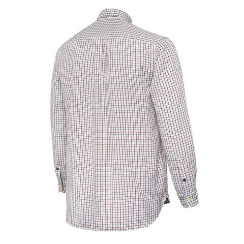 Chemise Beretta Outpost de qualité supérieure pour activités de plein air et chasse début de saison, dotée de renforts au col, poitrine et aisselles pour une durabilité exceptionnelle, fabriquée en polyester recyclé avec poches pratiques et coupe droite confortable.