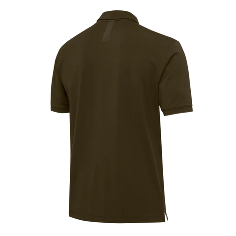 Men's Beretta Tech Corporate Polo in Polartec Delta fabric, offering eco-friendly, lightweight, and breathable performance for outdoor activities and daily use.