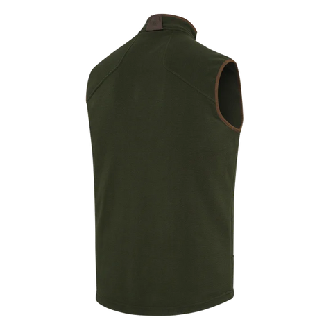 Vue détaillée du Gilet Beretta Arlington pour homme en polyester respirant, idéal pour la chasse et les activités de plein air. Gilet thermique léger avec glissière YKK, ourlets en microfibre douce, et cordon de serrage pour ajustement parfait. Convient comme couche intermédiaire pour confort et chaleur par temps froid.