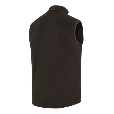 Vue détaillée du Gilet Beretta Arlington pour homme en polyester respirant, idéal pour la chasse et les activités de plein air. Gilet thermique léger avec glissière YKK, ourlets en microfibre douce, et cordon de serrage pour ajustement parfait. Convient comme couche intermédiaire pour confort et chaleur par temps froid.