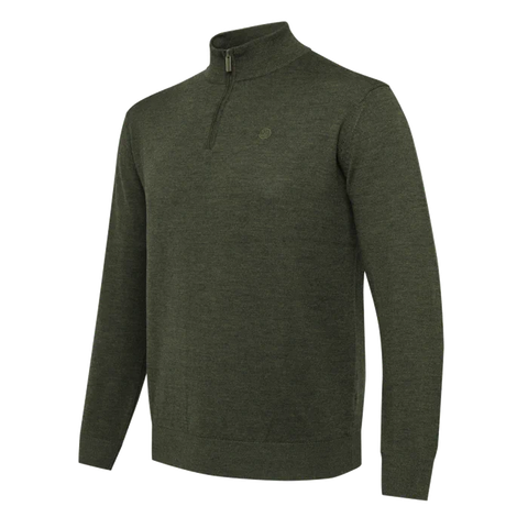 Pull-over pour homme en laine mérinos thermorégulant avec logo Beretta, idéal pour les activités en plein air et offrant un confort thermique optimal grâce à ses propriétés naturelles de contrôle des odeurs.