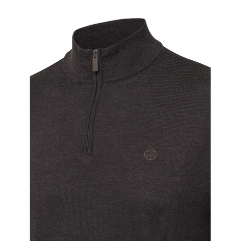 Pull-over pour homme en laine mérinos thermorégulant avec logo Beretta, idéal pour les activités en plein air et offrant un confort thermique optimal grâce à ses propriétés naturelles de contrôle des odeurs.