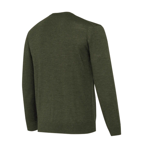 Pull-over pour homme en laine mérinos thermorégulant avec logo Beretta, idéal pour les activités en plein air et offrant un confort thermique optimal grâce à ses propriétés naturelles de contrôle des odeurs.