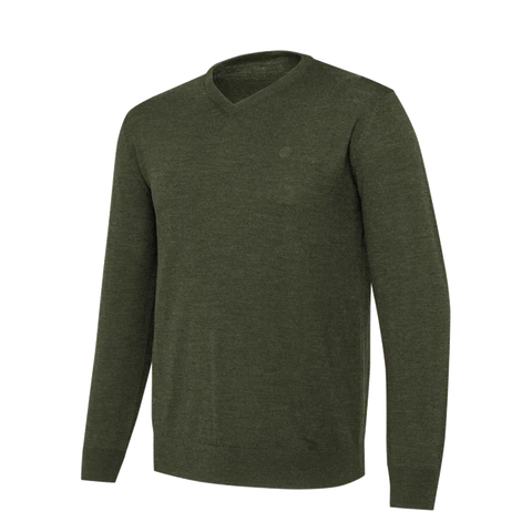 Pull-over pour homme en laine mérinos thermorégulant avec logo Beretta, idéal pour les activités en plein air et offrant un confort thermique optimal grâce à ses propriétés naturelles de contrôle des odeurs.