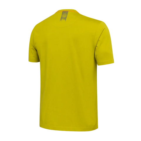 T-Shirt Beretta Trident pour homme en coton 100% avec logo emblématique imprimé sur le devant et au dos, offrant confort et style pour une utilisation quotidienne, idéal pour les amateurs de la marque recherchant une coupe regular et un design distinctif.