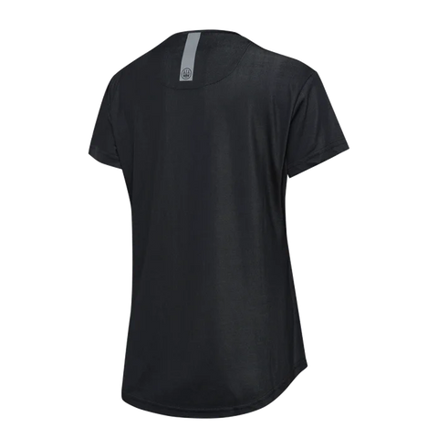 T-shirt Beretta Ciel Tech pour femme, technique, respirant, antibactérien, idéal pour sports en plein air, randonnée, chasse, en polypropylène et polyester, coupe droite avec empiècements en filet pour ventilation et confort optimal.