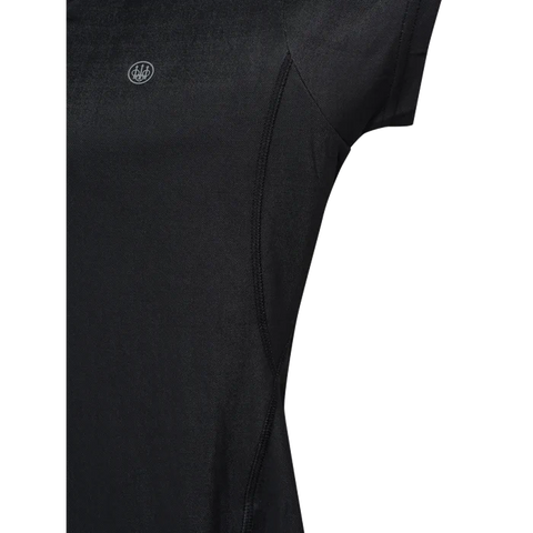 T-shirt Beretta Ciel Tech pour femme, technique, respirant, antibactérien, idéal pour sports en plein air, randonnée, chasse, en polypropylène et polyester, coupe droite avec empiècements en filet pour ventilation et confort optimal.