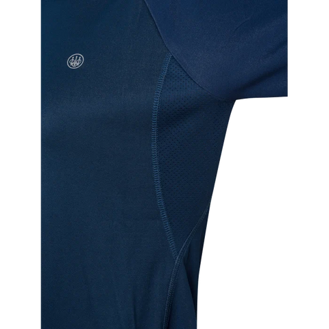T-shirt Beretta Ciel Tech pour femme, technique, respirant, antibactérien, idéal pour sports en plein air, randonnée, chasse, en polypropylène et polyester, coupe droite avec empiècements en filet pour ventilation et confort optimal.