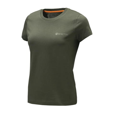 Lot de 3 t-shirts pour femme Beretta en coton 140 g/m², design coupe regular avec logo imprimé, parfait pour un style décontracté et confortable, idéal pour les activités de plein air ou la vie quotidienne.