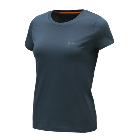 Lot de 3 t-shirts pour femme Beretta en coton 140 g/m², design coupe regular avec logo imprimé, parfait pour un style décontracté et confortable, idéal pour les activités de plein air ou la vie quotidienne.