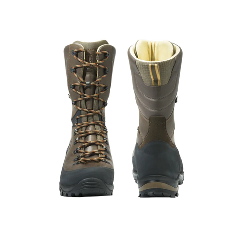 Chaussures Beretta Land 30 GTX, bottes de chasse robustes en cuir pleine fleur pour montagne et hiver, avec doublure GORE-TEX et semelle Vibram offrant adhérence sur terrains accidentés et protection thermique optimale, idéales pour conditions extrêmes