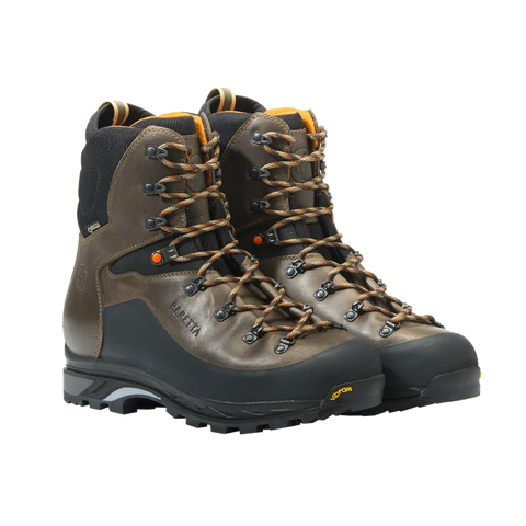 Chaussures Beretta Trail MID GTX en cuir pleine fleur avec doublure GORE-TEX, semelle Vibram et protection en caoutchouc pour terrains accidentés et chasse en montagne