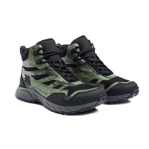 Chaussures Beretta Wolf GTX pour la chasse avec empeigne en Cordura, membrane GORE-TEX pour imperméabilité, semelle Vibram Omnify pour une traction supérieure, idéales pour terrains difficiles et activités dynamiques