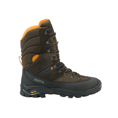 Chaussures Beretta Zambezi High GTX avec technologie GORE-TEX et Cordura, semelle Vibram pour une adhérence optimale sur terrains accidentés, idéales pour aventuriers et chasseurs