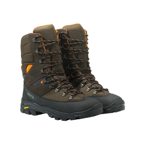 Chaussures Beretta Zambezi High GTX avec technologie GORE-TEX et Cordura, semelle Vibram pour une adhérence optimale sur terrains accidentés, idéales pour aventuriers et chasseurs
