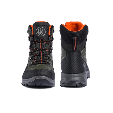 Chaussures de chasse Beretta Shot GTX imperméables et respirantes avec doublure GORE-TEX, semelle Vibram, et intérieur Ortholite idéal pour climat tempéré et terrains difficiles