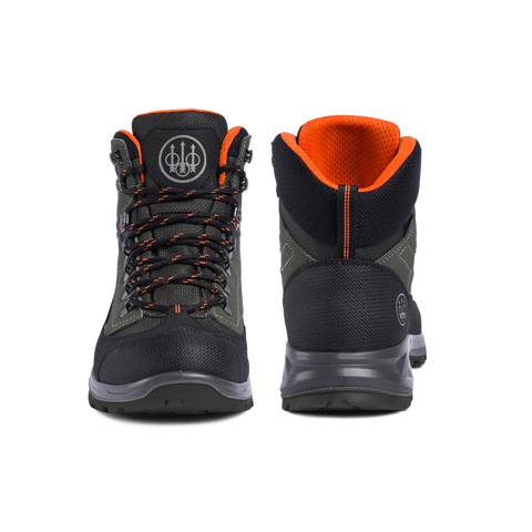Chaussures de chasse Beretta Bryce GTX dotées d'une doublure GORE-TEX Prism pour une imperméabilité et une respirabilité maximales, avec semelle extérieure en PU et renforts en croûte pour une durabilité accrue, idéales pour chasseurs en climat tempéré.